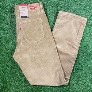 Tan Levi's 514 corduroy women’s trousers NWT 30x30